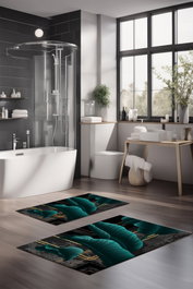 Mijölnir Juego de alfombrillas de baño CT-5085 Multicolor